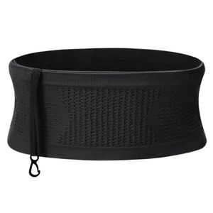 Priedušná pletená taška na opasok, skryté vrecko na bedrách, taška na opasok, vrecko na mobilný telefón - AIRBELTO L-XL Black