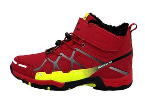 Venustein Herren Wanderschuhe Trekking Schuhe Boots Stifel Outdoorschuhe Gefüttert, Rot, Größe 43