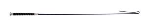 ARBO-INOX® Dressurgerte silberner Knauf 100-120cm QHP Farbe - schwarz Größe - 110 cm