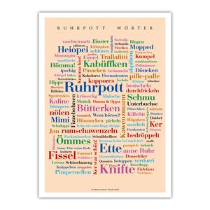 Poster Ruhrpott Wörter (30x40 cm)