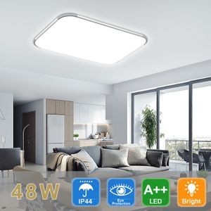 XMTECH 48W LED Deckenleuchte Kaltweiß Deckenlampe LED Panel 65x43cm Wohnzimmerlampe Badezimmer Lampe für Büro, Flur Küche Schlafzimmer