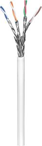 Kabel sieciowy CAT 6, S/FTP (PiMF), biały