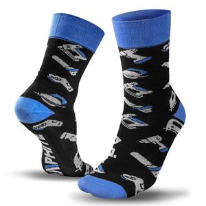 Farebné ponožky GRAPHITE, vtipné dlhé pánske ponožky, vzor náradia, nápad na darček, veľkosť 43-47