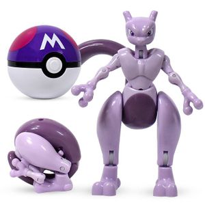 Neu Pokemon Taschenmonster Mewtwo ABS Spielzeug-Set Scroll Action Figure Anime Collectible Model Spielzeuge Geschenke für Kinder