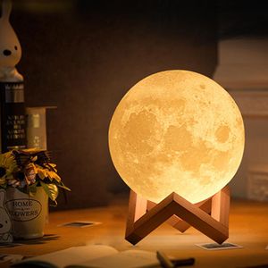 Mondlampe - Nachtlampe (10cm) Einzigartige Geburtstagsgeschenke wiederaufladbarem  , Touch Control, Dimmbar, für Kinder, Mutter, Tochter, Freunde