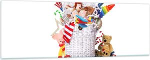 Bilder auf glas - Spielzeug Kinder Spaß Freunde - 90x30cm - Glasbilder - Wandbilder - Kunstdruck - zum Aufhängen bereit - Wanddekoration aus Glas - Glas Bilder - Wandbild auf Glas - GAB90x30-3197
