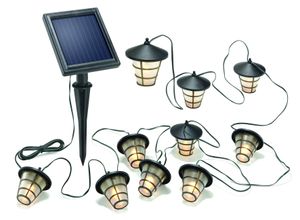 Esotec 102152 Solar-Lichterkette Laterne Außen solarbetrieben Anzahl Leuchtmittel 10 LED Warmweiß