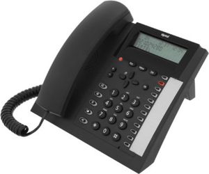 Tiptel 1020 - Telefon analogowy - Słuchawka przewodowa - Zestaw głośnomówiący - Czarny
