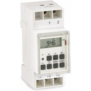 Zeitschaltuhr digital Timer 3500 Watt Hutschiene Schalttafel DIN Schiene