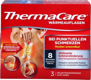 Tepelné vankúšiky ThermaCare na lokálnu bolesť, 3 náplasti