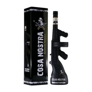 Cosa Nostra Scotch Whisky Geschenkset 0,7L Whiskey Gewehrflasche Geschenkideen