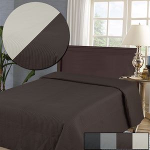 Bettüberwurf Nova - Zweiseitige Tagesdecke mit Ultrasonic Steppung, Farbe:Creme / Taupe, Größe:250x280 cm