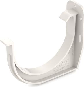 BRYZA PVC žľabový hák Ø 75 mm, biely RAL 9010