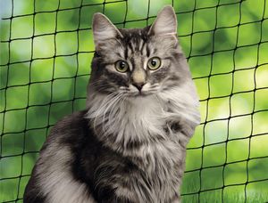 Nobby Katzenschutznetz schwarz Größe S 2 x 3 m
