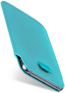 PULL-Case für Samsung Galaxy J3 (2016), Farbe:Aqua-Cyan