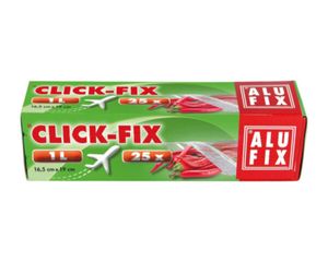 250x ALUFIX Click-Fix 1 Liter Flugbeutel Haushaltsbeutel 16,5 x 19 cm mit Doppel-Druckverschluss