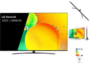 TV NanoCell 75 (190,5 cm) LG 75NANO766QA, 4K UHD, Smart TV, HDR