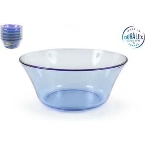 Duralex 2007BF06A1111 Lys Marine Schale, Salatschale, Schüssel, 17cm, 910ml, Glas, blau, 1 Stück