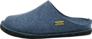Haflinger Damen Herren Hausschuh Pantoffel Wollfilz Flair Soft 311010, Größe:47 EU, Farbe:Blau