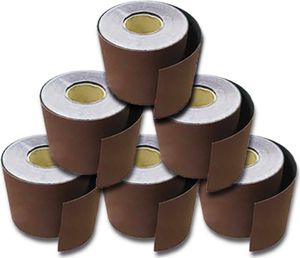 Schleifpapier 115mm Rollenschleifpapier  P 60-320 je 2 Schleifrollen 12 tlg Set