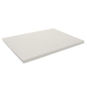 Schreibtischunterlage mit Kantenschutz Leder Weiß cm 90x60 - Rutschfester Boden - Hergestellt in Italien