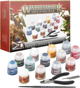Warhammer Age of Sigmar Paints and Tools Set Warhammer Age of Sigmar Paints and Tools Set