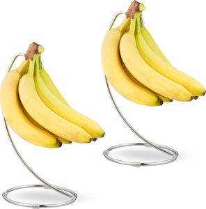 relaxdays 2 x Bananenhalter mit Haken