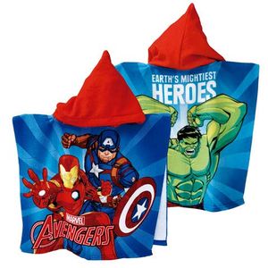 Kinderponcho Avengers NEU Badeponcho Kapuzenponcho Bademantel Handtuch Strandtuch Badetuch Mikrofaser