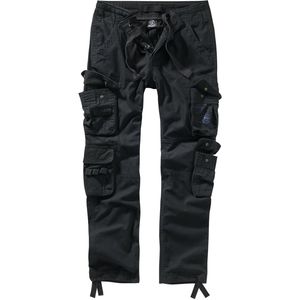 Brandit - Pure Slim Fit Trouser 1016-2 black Vintage Hose Cargo schmales Bein Größe M