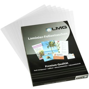 LMG LMGA5-100 Laminierfolien A5, 154 x 216 mm, 2 x 100 mic, 100 Stück