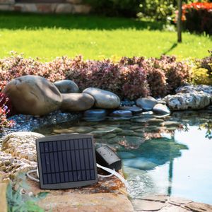Professioneller Solar Teichbelüfter, Sauerstoffpumpe Teichluftpumpe  Solarbelüfter Sauerstoffpumpe, für Gartenteichbelüftung Aquarien 2L/Min