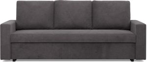 Sofa 3-Sitzer  mit Schlaffunktion,  Cord - Dunkelgrau