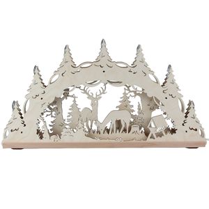 Design & Dekor GmbH Schwibbogen, 55 cm, 7 Kerzen, Ausführung:Tiere im Wald Design & Dekor GmbH Schwibbogen, 55 cm, 7 Kerzen, Ausführung:Tiere im Wald