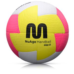 Handball Meteor Nuage mini mit Super Grip Material Größe 0 gelb/rosa/weiß