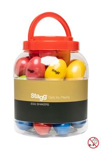 Stagg EGG-BOX1 Box mit 40 Plastik Schütteleier