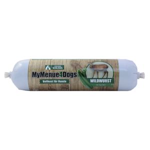 MyMenue4Dogs Hundefutter Wildwurst - 400 g