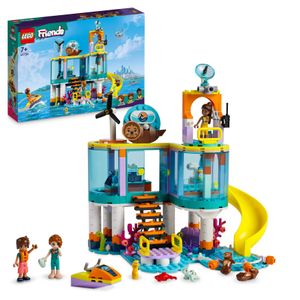 LEGO 41736 Friends Seerettungszentrum, Tierarzt-Spielzeug für Mädchen und Jungen mit Otter-, Seepferdchen- und Schildkröten-Tierfiguren, Tierpflege-Spielzeug für Kinder ab 7 Jahren