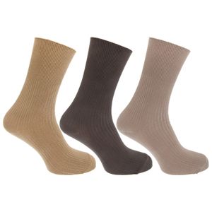 Pánske ponožky s obsahom bambusu, 3 balenia MB376 (39-45 EU) (krémové/béžové/hnedé)
