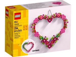 LEGO Creator Herz-Deko Set, Bau-Spielzeug für Kinder, Mädchen und Jungen ab 9 Jahren, Dekoration fürs Kinderzimmer oder Wandzubehör, Geschenk-Idee zum Valentinstag, Muttertag oder Geburtstag 40638