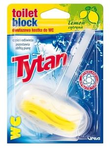 Blok na WC Titan Citrón, Účinná Dvojfázová Kocka 40 g.