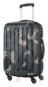 HAUPTSTADTKOFFER - Spree - Handgepäck Koffer Trolley Hartschalenkoffer, TSA, 55 cm, 42 Liter,Camouflage
