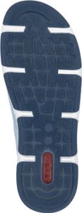 Rieker Damen Sneaker Slipper extra weit geschnitten mit loser Soft Einlage 42424, Größe:38 EU, Farbe:Blau