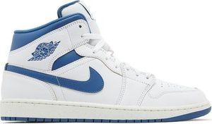 Nike Air Jordan 1 Mid White Blue Sneaker - 40,5 Nike Air Jordan 1 Mid White Blue Sneaker - 40,5