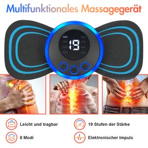 Nackenmassagegerät, EMS Trainingsgerät, Nacken Schulter, Bauchtrainer Elektrisch Massage von tiefem Gewebe für Nacken, Rücken, Schulter