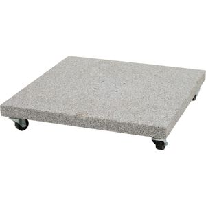 Siena Garden Schirmständer Granit Ennio Base120 kg light grey mit Rollen