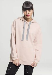 Urban Classics Damen Ladies Oversize Hoody TB2232, color:lightrose/grey, size:M Urban Classics Damen Ladies Oversize Hoody TB2232, color:lightrose/grey, size:M
