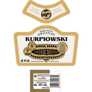 Kurpiowski Dwojniak Honig (Halber) 20L Kanister | Met Honigwein Metwein Honigmet | 20000 ml | 16% Alkohol | Apis | Geschenkidee | 18+