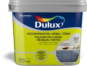 Dulux Küchenmöbel- + Türenfarbe seidenmatt beton-grau 750ml