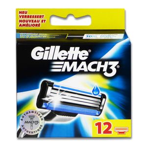 Gillette Mach3 Rasierklingen, 12er Pack