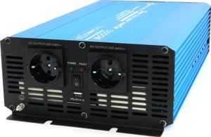 Spannungswandler 12V 230V Blau Reiner Sinus Wechselrichter : 3000 W